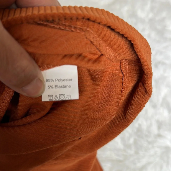 Corduroy Cropped Jacket Rust Color Sz2X - Picture 8 of 8